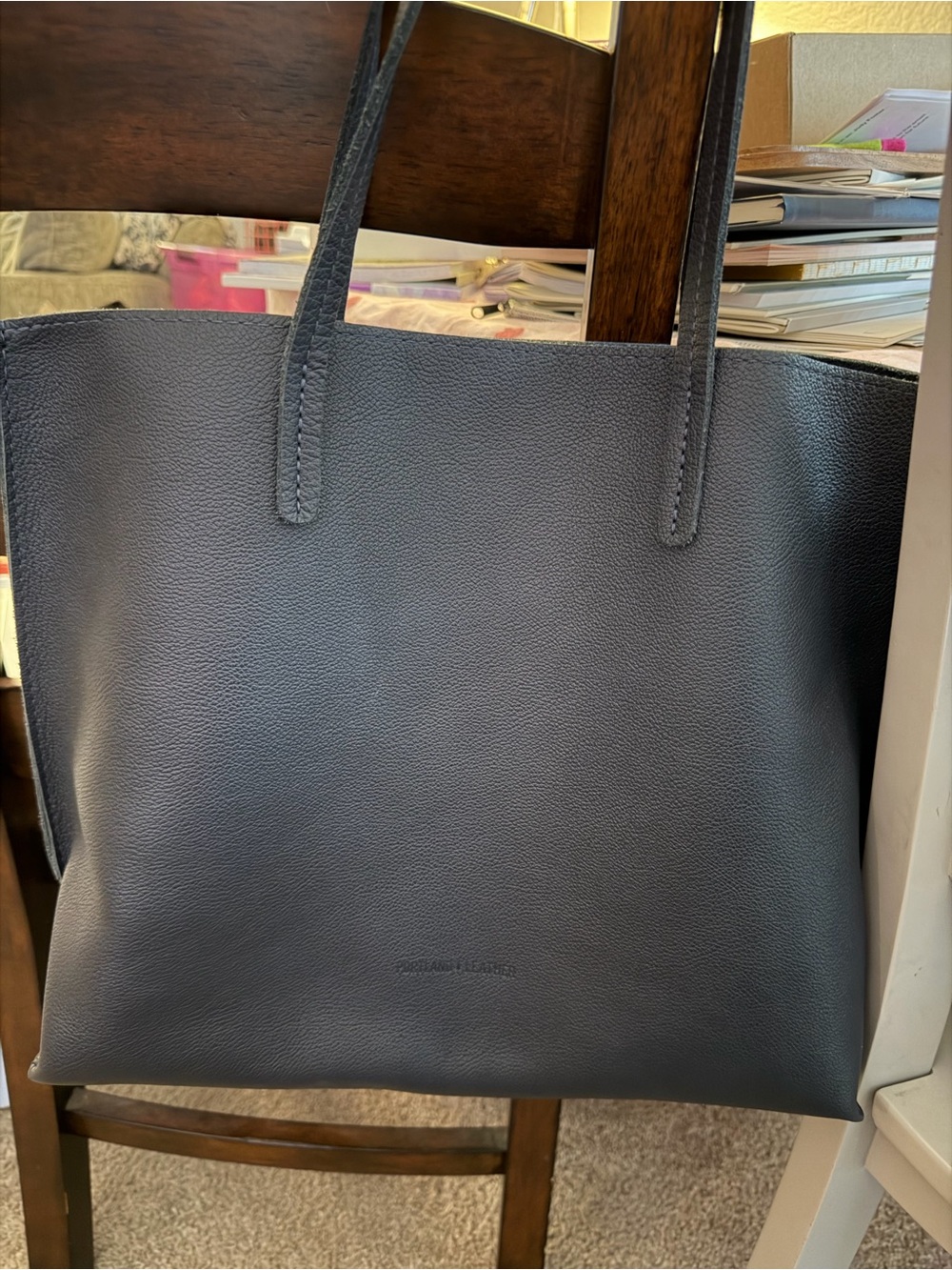 EUC Portland Leather Large August Tote ( Night Owl) - Picture 3 of 4